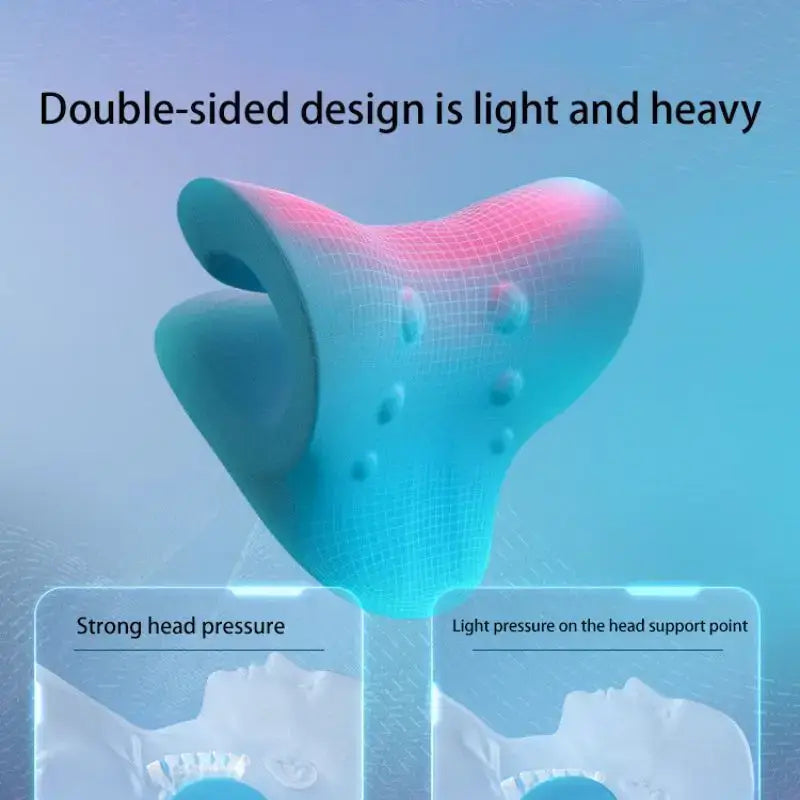 Double-sided design of ElvoraPro™ CerviAlign™ Neck & Shoulder Relaxer for neck and shoulder relaxer.